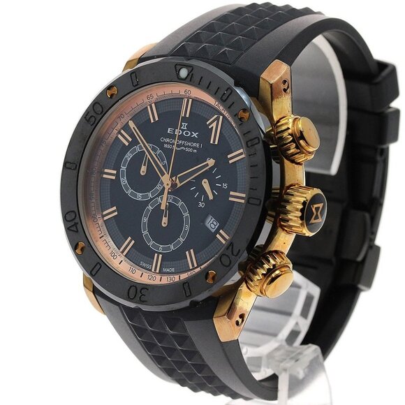 EDOX Chrono Offshore 1 10221 Chronograph black Dial Quartz Men's Watch_900090 - Picture 2 of 7